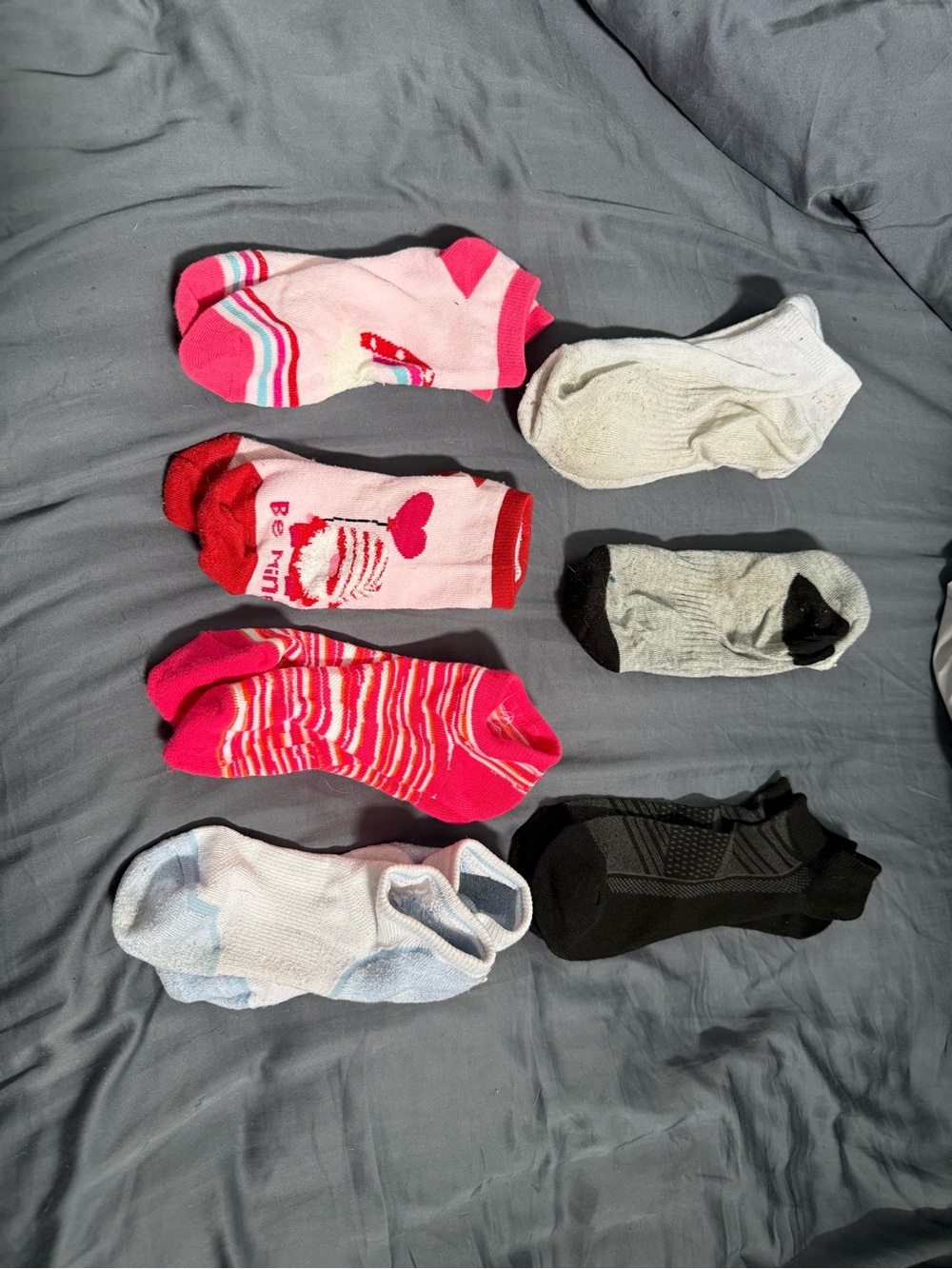 No-Show Sock Pack - Pink, White, Gray, Black - Unbranded